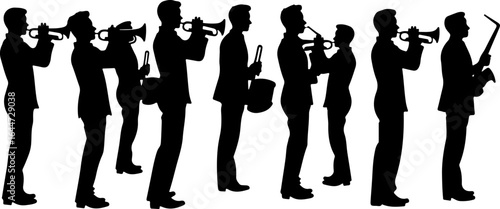Rhythms of Expression: From Brass to Beats" vector