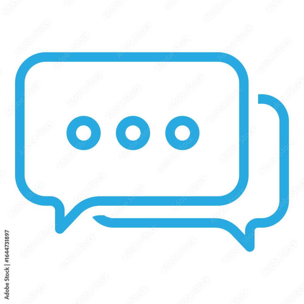 Naklejka premium conversation line icon