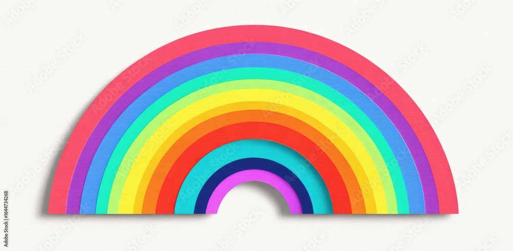 Obraz premium Vibrant rainbow graphic design