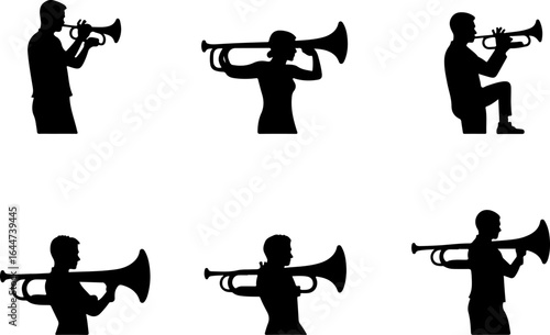 "Brass Echo: Thet, musician, jazz, horn, band, music,  Players" vector bundle