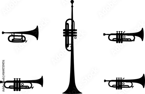 "Brass Echo: Thet, musician, jazz, horn, band, music,  Players" vector bundle