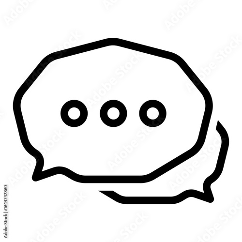 chat box line icon