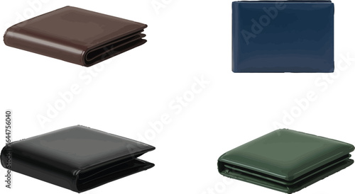 Colorful leather wallets collection illustrating personal finance expenditure