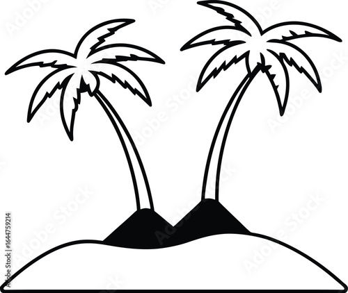 illustration of a palm tree