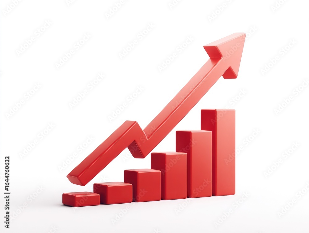Red upward trend graph (1) Red upward trend graph (1)