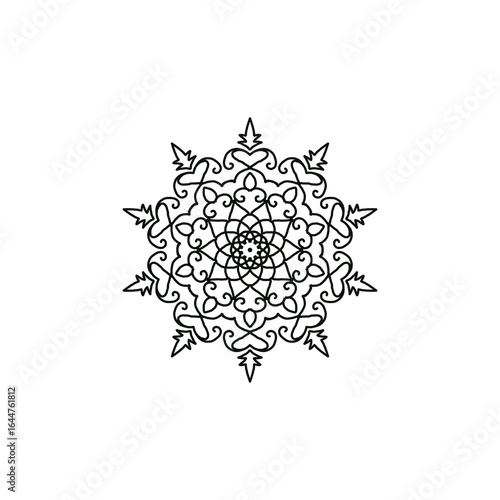 LINE BLACK MANDALA