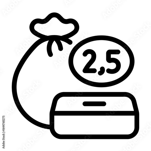 zakat icon with line style