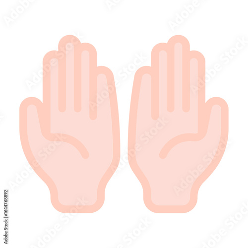 prayer icon with flat style