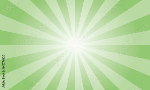 Pistachio Green Sunburst Background. Abstract Rays Texture Background. Sunburst Background with Green Rays. Vector Illustration.