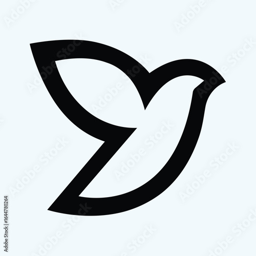 Dove of peace icon and symbol in glossy vector design
