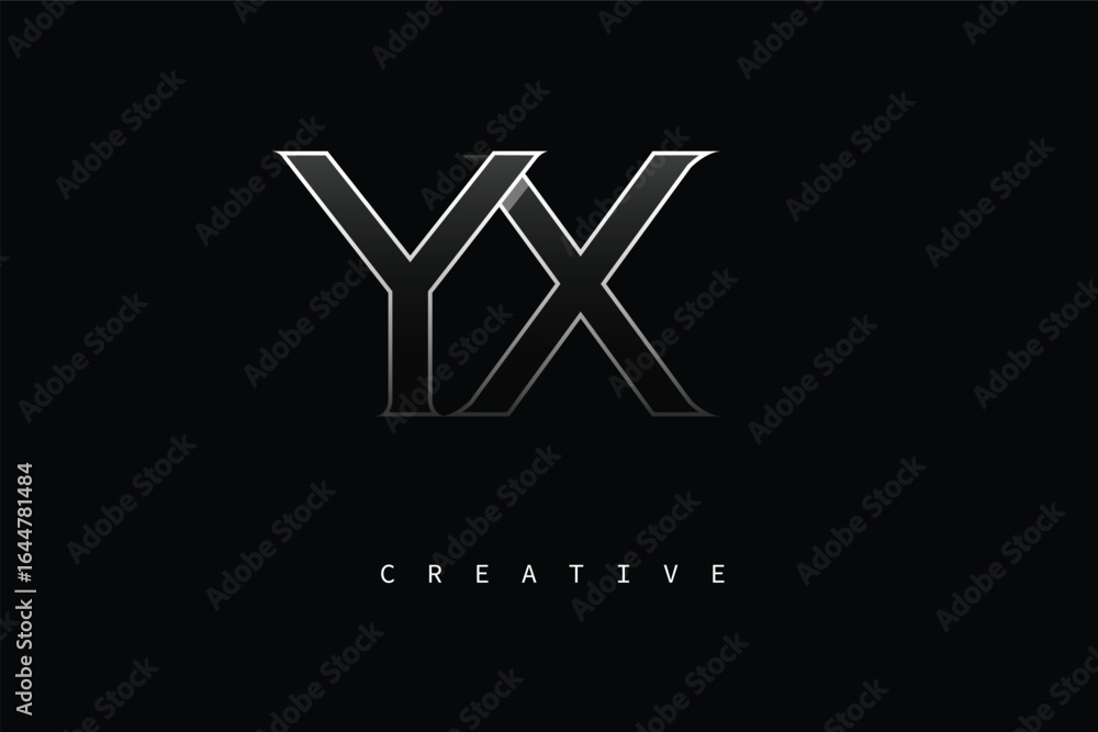 YX Luxury Minimalist Letter Logo – Modern Metallic Design for Premium Branding & Creative Identity YX Luxury Minimalist Letter Logo – Modern Metallic Design for Premium Branding & Creative Identity