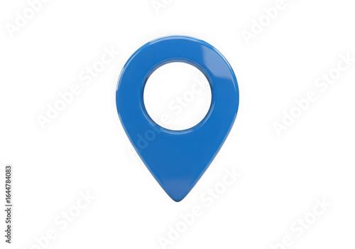 Blue location pin isolated on transparent background Free Download Blue location pin isolated on transparent background - GFXLoad