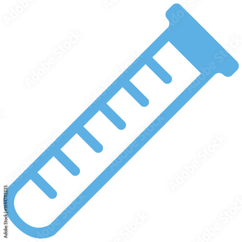Measuring cylinder icon vector for liquid measurement, chemistry, and lab work. Ideal for illustrating scientific procedures, fluid analysis, and educational content.
