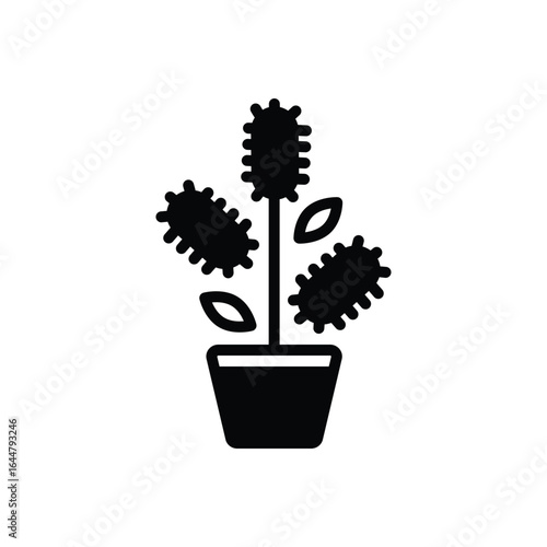 Black solid icon for verba