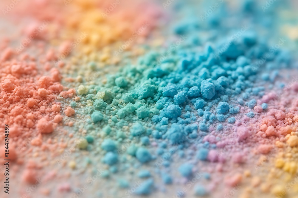 Fototapeta premium Pastel Chalk Dust Macro Photography Colorful Artistic Texture for Art, Design and Education