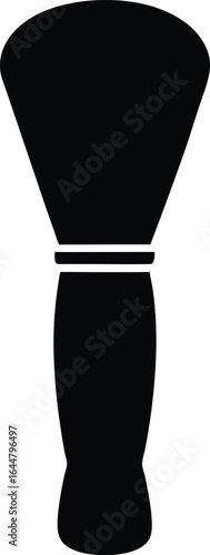 Shaving Brush Silhouette Icon