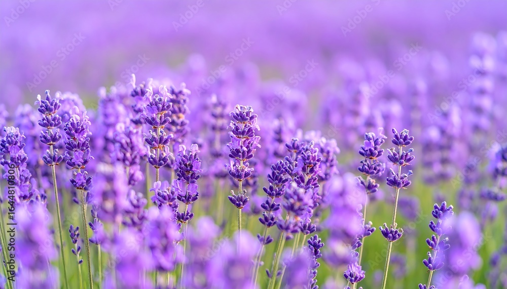 Naklejka premium Lavender field in soft focus