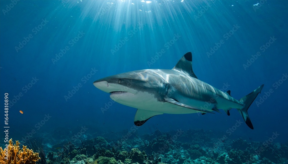 Naklejka premium Shark