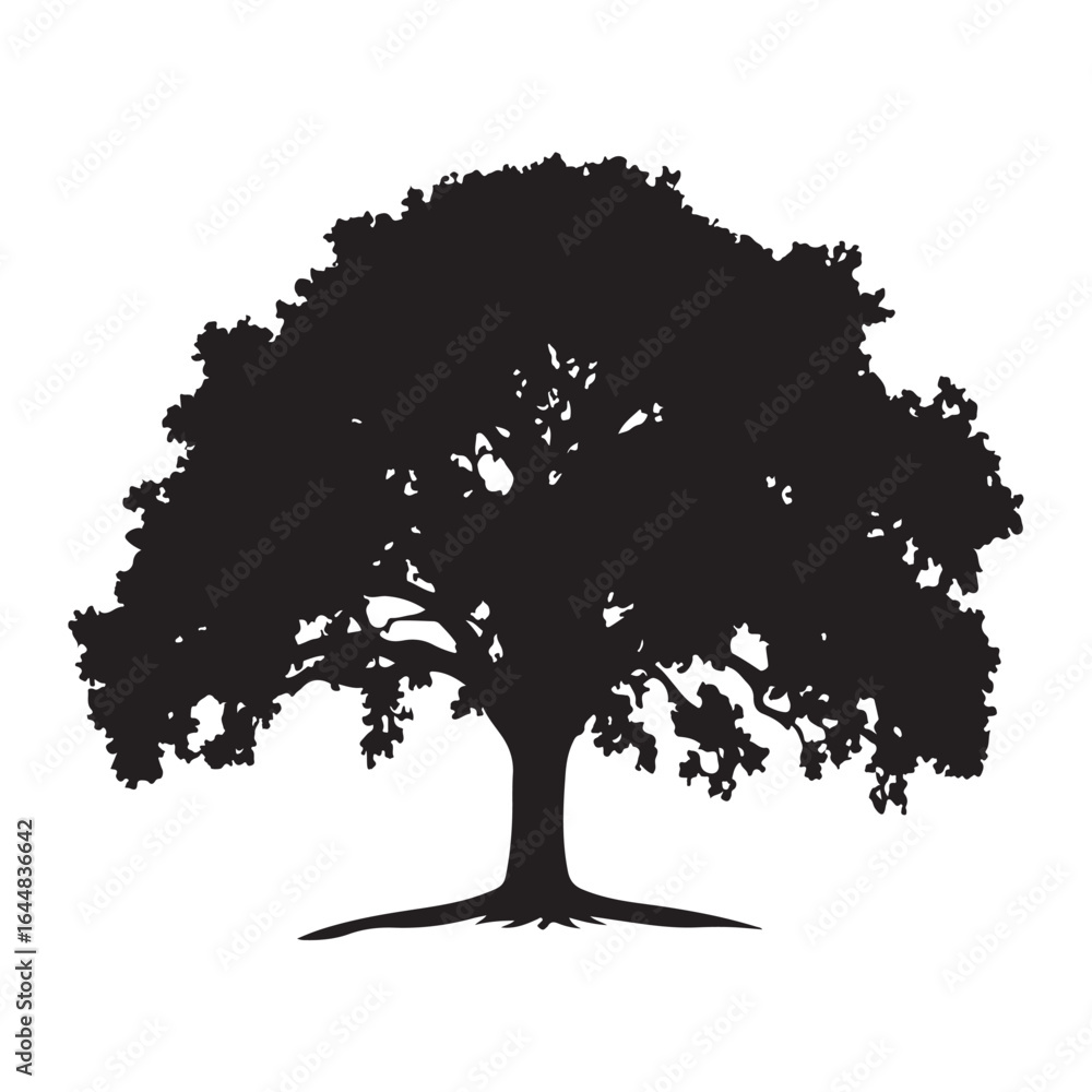 Fototapeta premium Tree SVG – Nature Silhouettes for Crafts, Wall Art & Logos Forest Tree Clipart – Pine, Oak, and Seasonal Designs for DIY Projects Minimal Tree Silhouette – Clean Nature Art for Stickers & Decor Tre