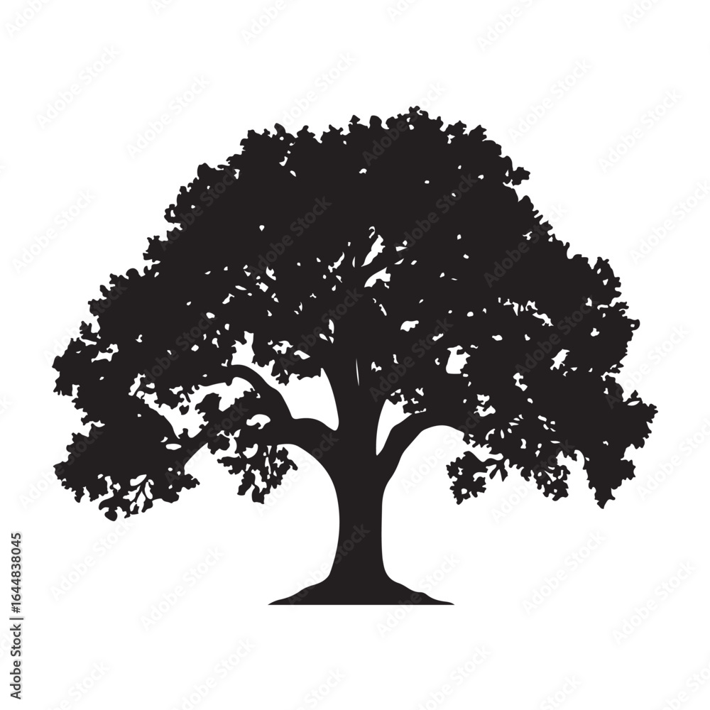 Fototapeta premium Tree SVG – Nature Silhouettes for Crafts, Wall Art & Logos Forest Tree Clipart – Pine, Oak, and Seasonal Designs for DIY Projects Minimal Tree Silhouette – Clean Nature Art for Stickers & Decor Tre