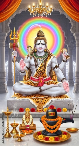 Shiva mahadeva hindu god wallpaper meditation yoga spirituality hinduism india divine artwork deity
