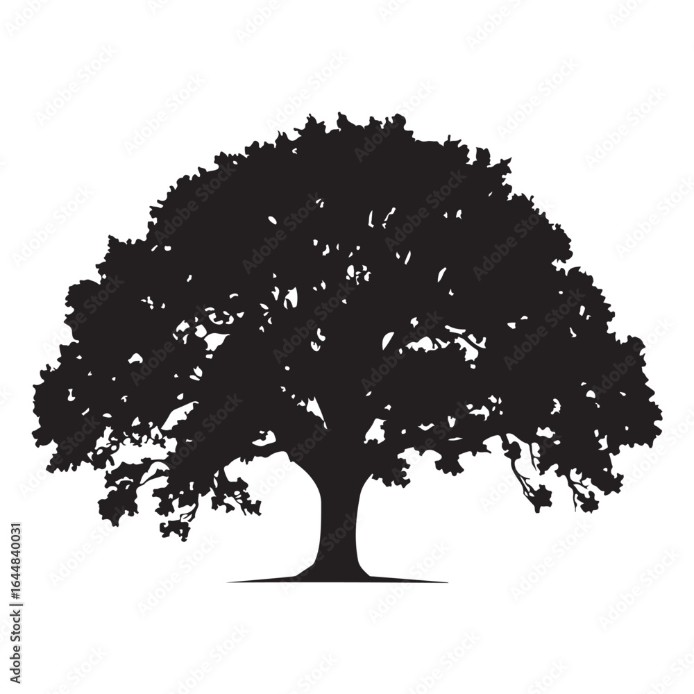 Fototapeta premium Tree SVG – Nature Silhouettes for Crafts, Wall Art & Logos Forest Tree Clipart – Pine, Oak, and Seasonal Designs for DIY Projects Minimal Tree Silhouette – Clean Nature Art for Stickers & Decor Tre