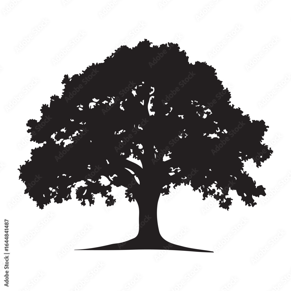 Fototapeta premium Tree SVG – Nature Silhouettes for Crafts, Wall Art & Logos Forest Tree Clipart – Pine, Oak, and Seasonal Designs for DIY Projects Minimal Tree Silhouette – Clean Nature Art for Stickers & Decor Tre