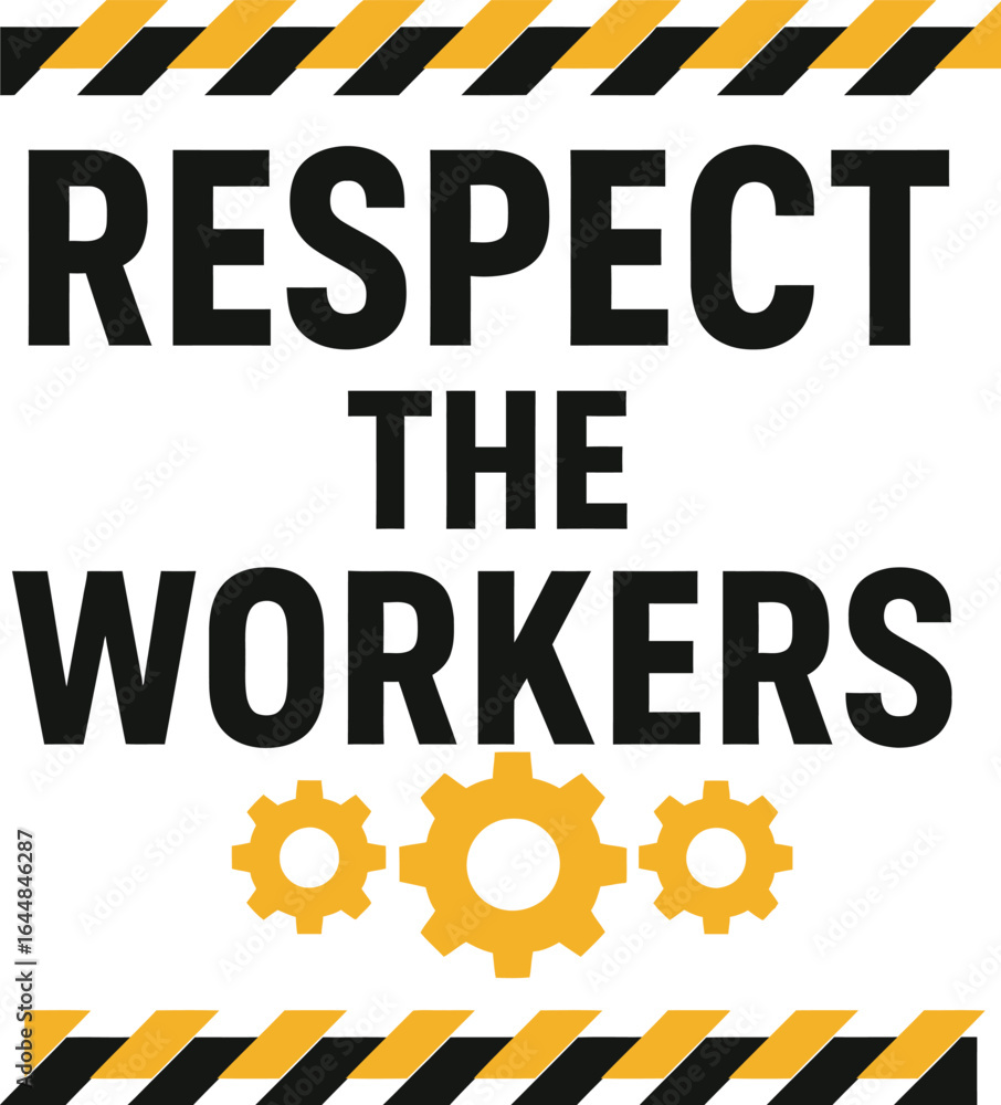 Obraz premium Typography respect the people 