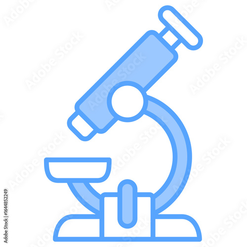 Microscope Blue Icon