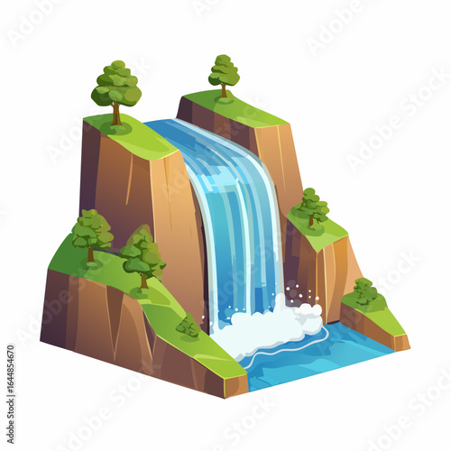 A paradox waterfall flowing in both directions forever.
