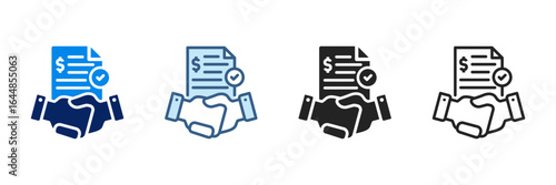 Client Icon Set Multiple Style Vector Illustration
