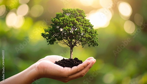 tree in hands