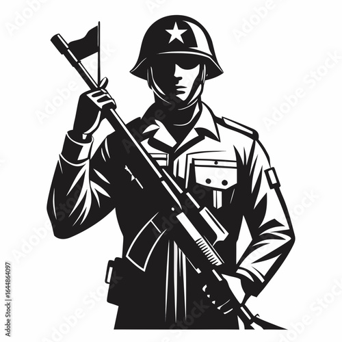 hunter with rifle