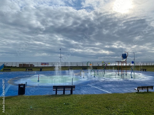 Splash park at Aberavon beach