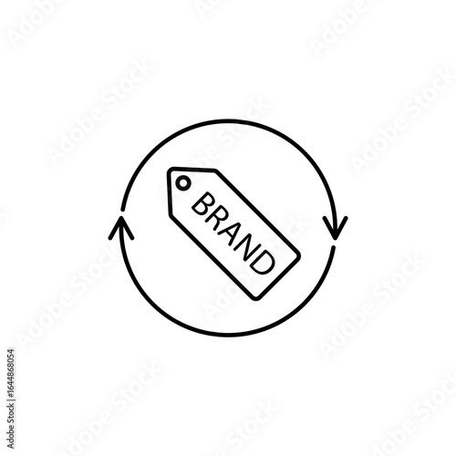 Icon a rebranding, isolated against a clean background.