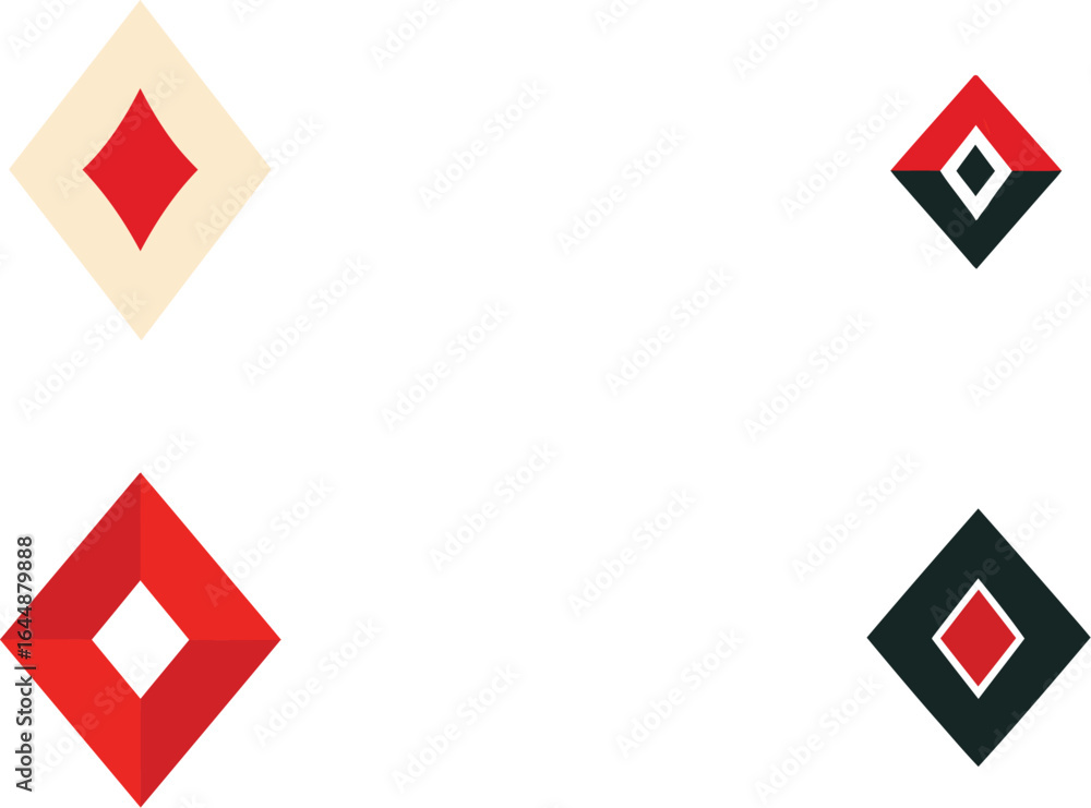 Diamond Shape, Geometric, Modern Diamond Shape, Geometric, Modern