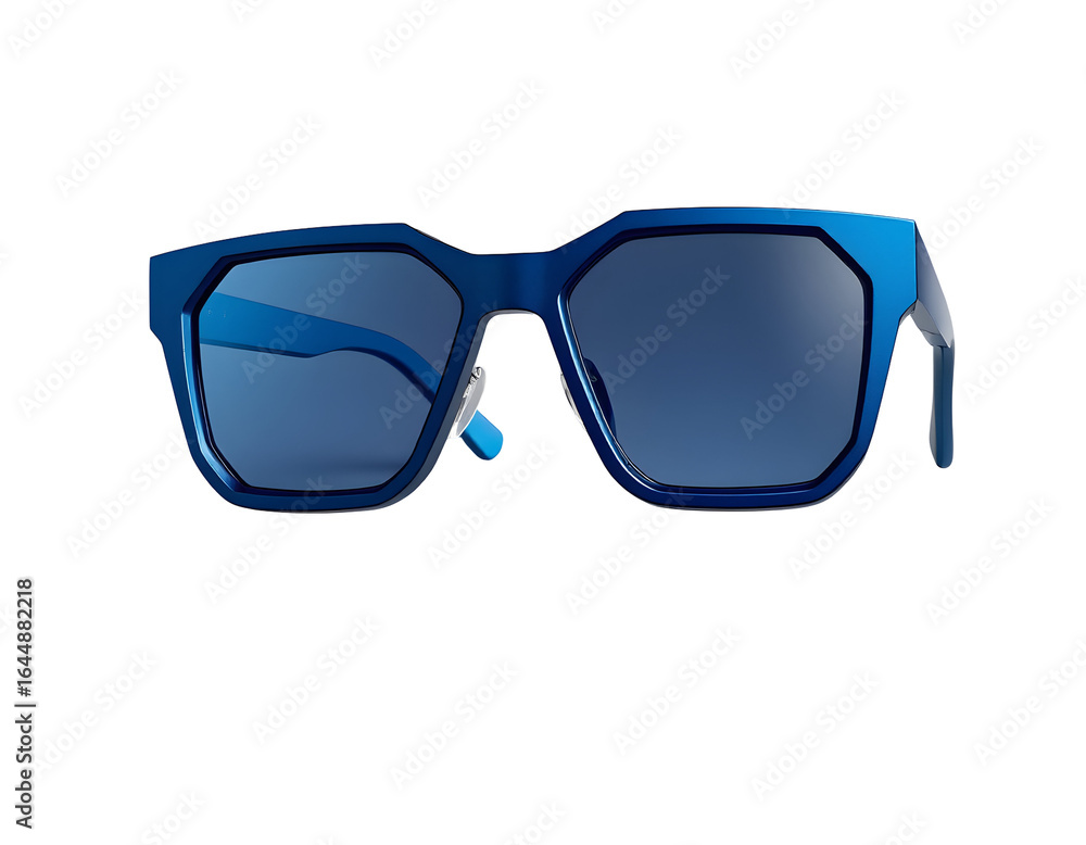Fototapeta premium Blue Sunglasses on Transparent Background