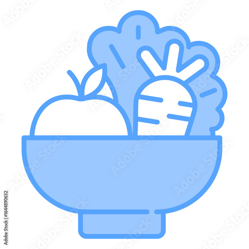 Wellness Food Blue Icon