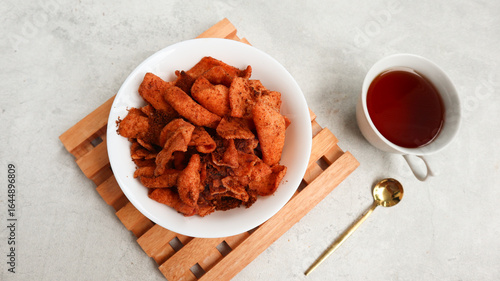 Photos Rendang Telur or Rendang Egg, traditional food of Minangkabau, Indonesia