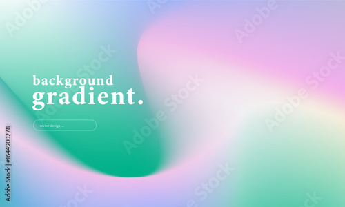 Abstract northern lights gradient background with smooth blend of blue, green, and pink colors. Modern minimal vector for digital design, wallpaper, presentation, and creative technology concepts.