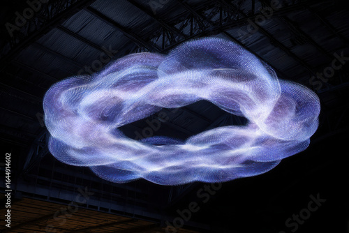 mesmerizing cloud of drones illuminates stadium during concert replacing traditional stage lights
