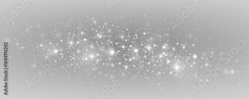 Glittering dust patch in a fantasy spray with sparkle and light. Luminous star particles shimmer in a magical glow.