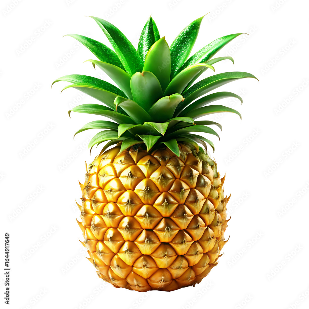 Fototapeta premium pineapple on white background