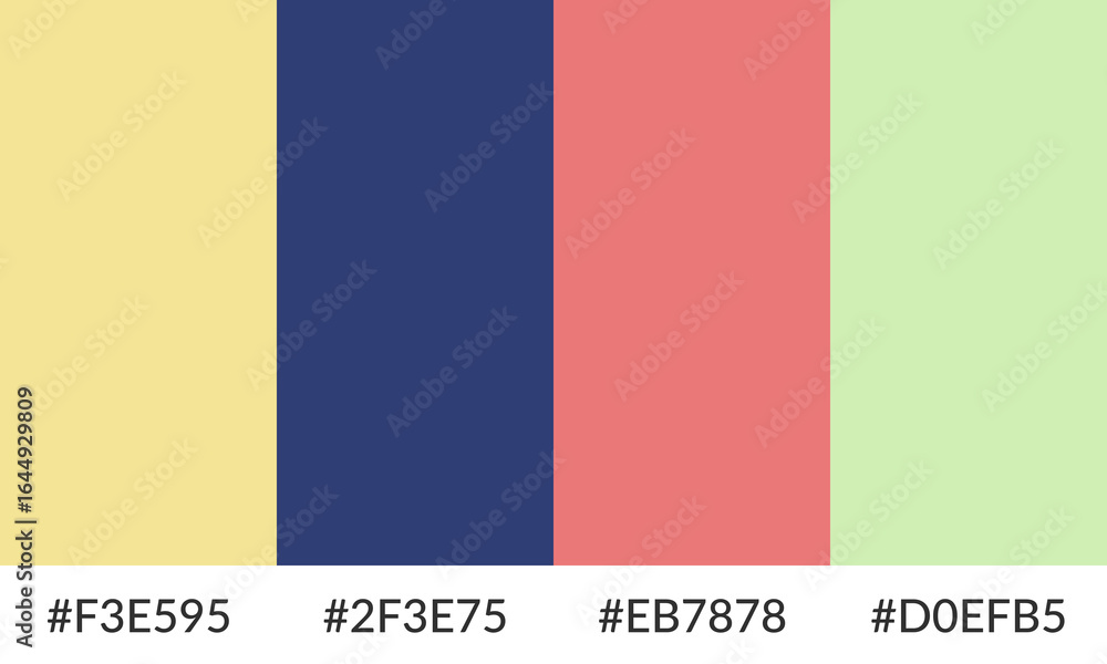 Naklejka premium Abstract color palette banner versatile collection of shade and swatch