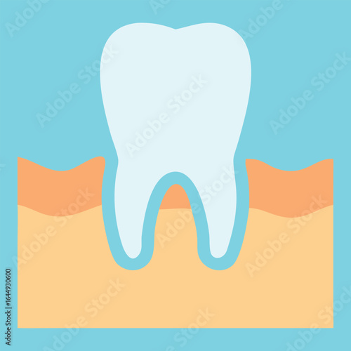 Healthy Tooth Illustration Dental Hygiene and Oral Care
