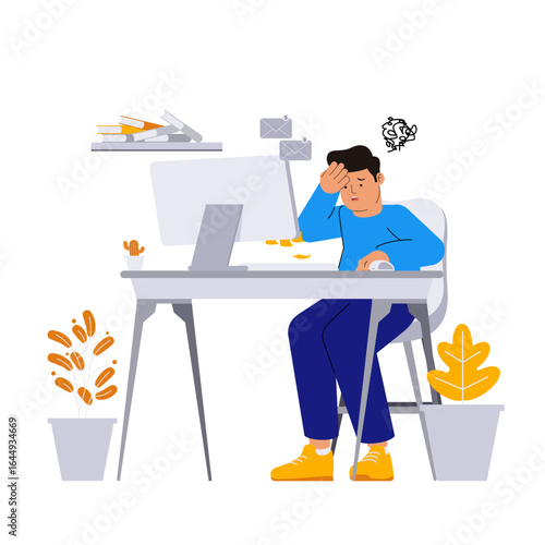 Dizzy Office Illustration