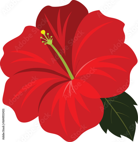 crimson hibiscus bloom a study in red.eps