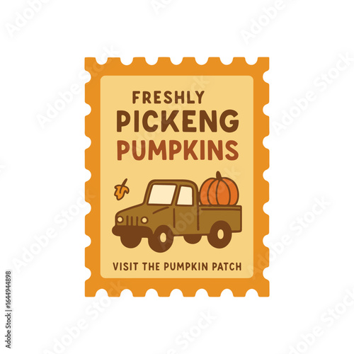 Fall Vintage Stamp