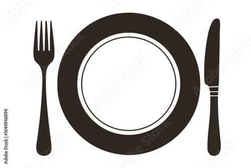 plate with cutlery