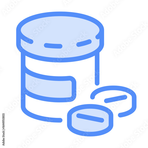 vitamin icon with linear color style